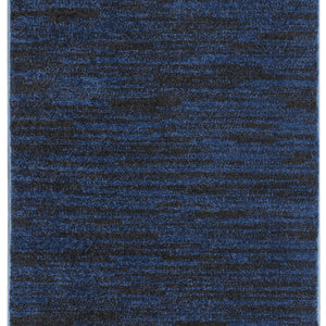 2' X 8' Midnight Blue Non Skid Indoor Outdoor Runner Rug