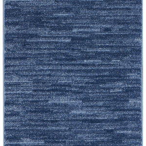 2' X 8' Navy Blue Non Skid Indoor Outdoor Runner Rug