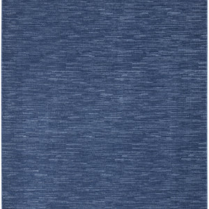 7' X 10' Navy Blue Non Skid Indoor Outdoor Area Rug