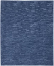 9' X 12' Navy Blue Non Skid Indoor Outdoor Area Rug