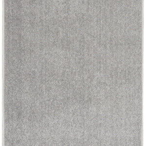 Silver Grey Non Skid Indoor Outdoor Runner Rug 2' X 6'