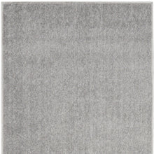 Silver Grey Non Skid Indoor Outdoor Runner Rug 2' X 6'