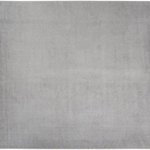 9' X 9' Silver Grey Square Non Skid Indoor Outdoor Area Rug