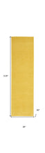 2' X 8' Yellow Non Skid Indoor Outdoor Runner Rug