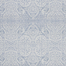 8' X 10' Slate Damask Distressed Washable Area Rug