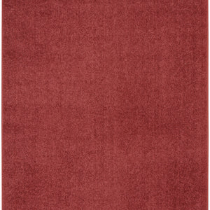 3' X 5' Brick Red Non Skid Indoor Outdoor Area Rug