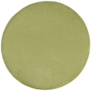 6' X 6' Green Round Non Skid Indoor Outdoor Area Rug