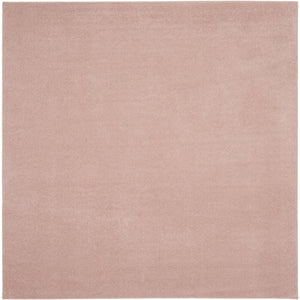 5' X 5' Pink Square Non Skid Indoor Outdoor Area Rug