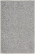 Silver Grey Non Skid Indoor Outdoor Runner Rug 2' X 4'