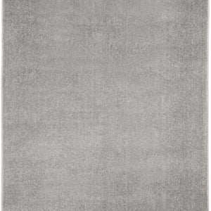 3' X 5' Silver Grey Non Skid Indoor Outdoor Area Rug