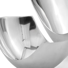 Set of Two Mod Aluminum Scoop Centerpiece Bowls