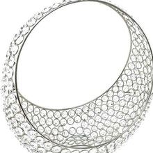 Silver and Faux Crystal Bling Ring Basket 13