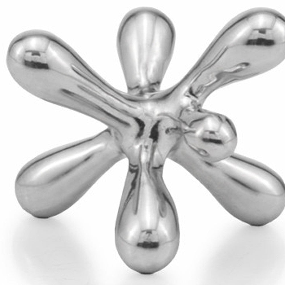 3" Silver Metal Decorative Jack