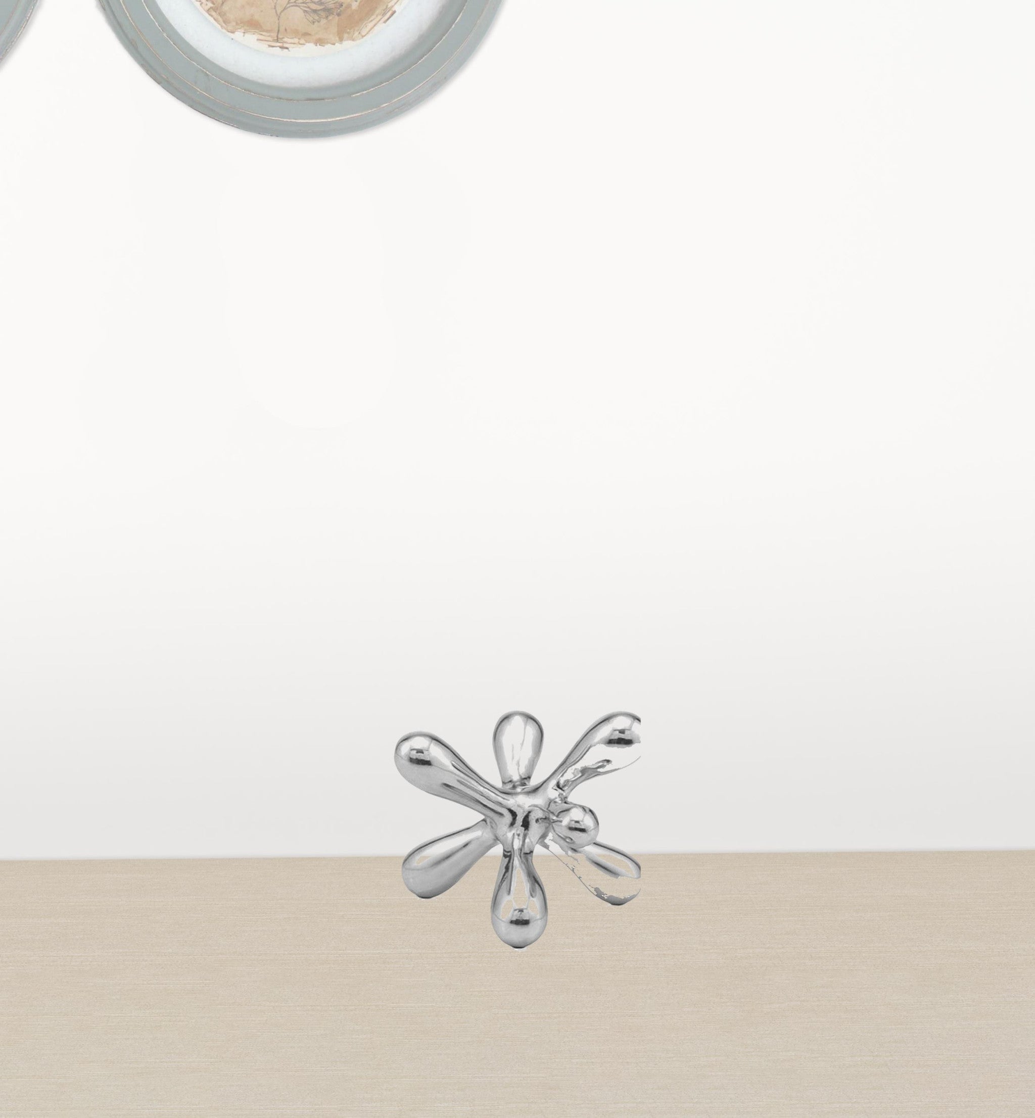 3" Silver Metal Decorative Jack