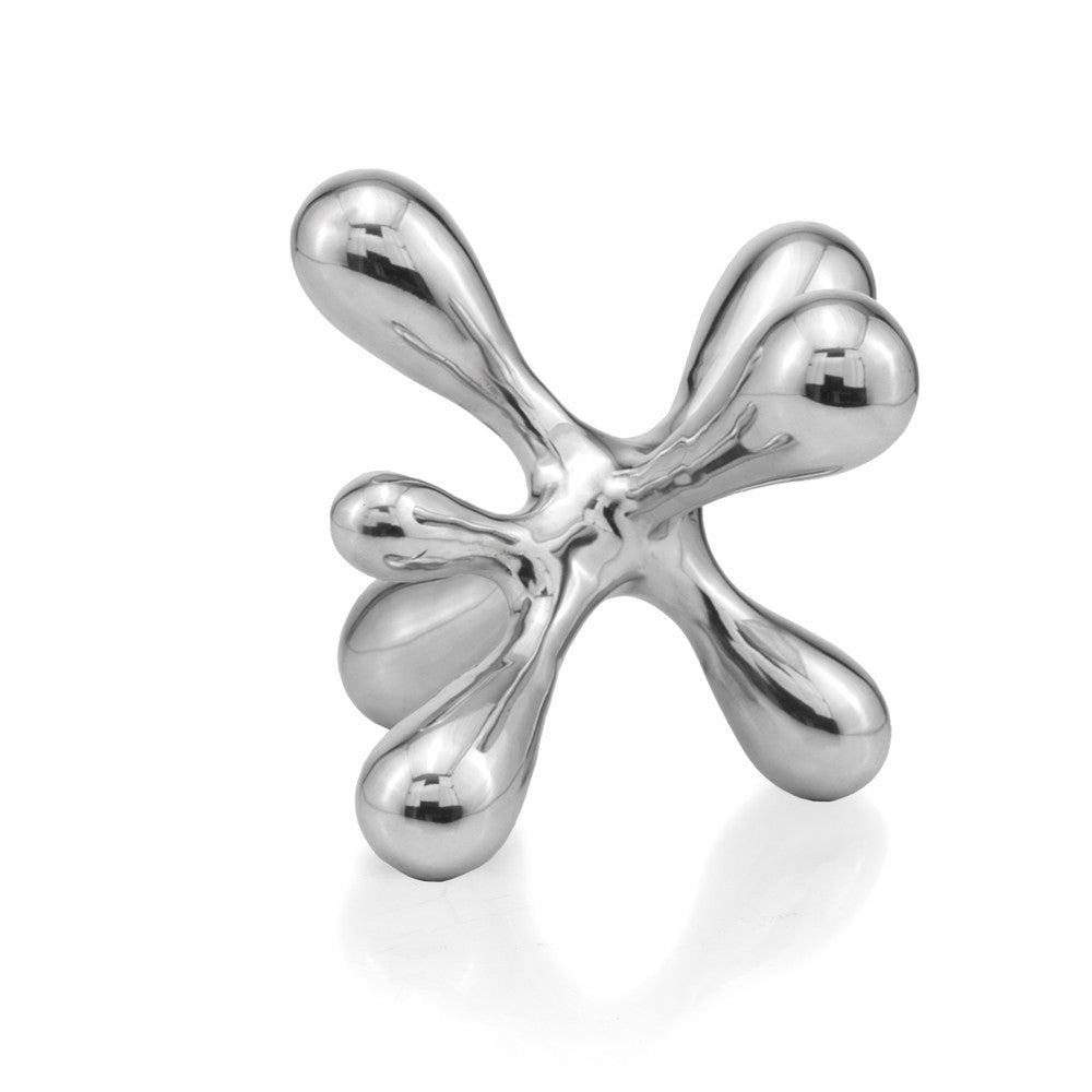 9" Silver Metal Decorative Jack