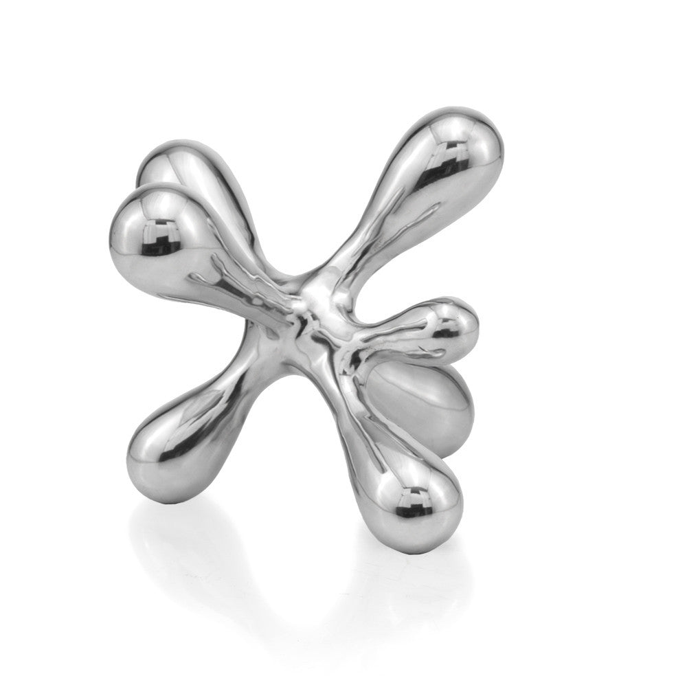 9" Silver Metal Decorative Jack