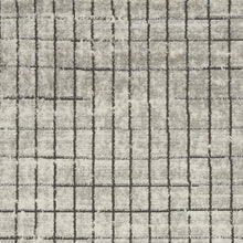 3' X 5' Ivory And Grey Abstract Power Loom Distressed Non Skid Area Rug