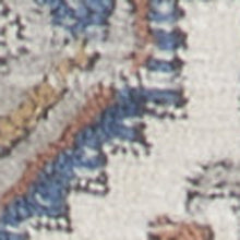 2' X 8' Grey Southwestern Power Loom Non Skid Runner Rug