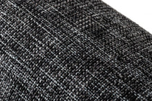 Loveseat compacto de tela gris y chapa de nogal de 44