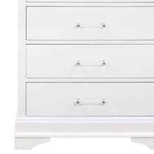 White Solid Wood Five Drawer Chest with LED Lighting 16