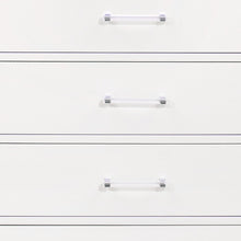 White Solid Wood Five Drawer Chest with LED Lighting 16