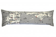 45 英寸白色密歇根日光天際線腰枕裝飾枕頭