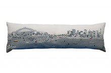 45 英寸白色悉尼日光天際線腰枕裝飾枕