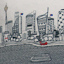 45 英寸白色悉尼日光天際線腰枕裝飾枕