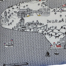 24 英寸白色密歇根上半島日光天際線腰枕裝飾枕頭