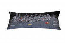 Black and White NYC Night time Skyline Standard Lumbar Decorative Pillow 35