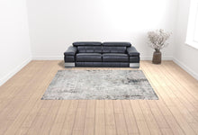 9 X 12' Gray Cream And Taupe Abstract Stain Resistant Area Rug