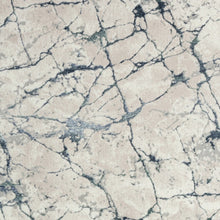 5' X 7' Blue And Gray Abstract Stain Resistant Area Rug