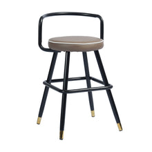 Juego de dos sillas de barra de altura de mostrador sin respaldo negras de 32