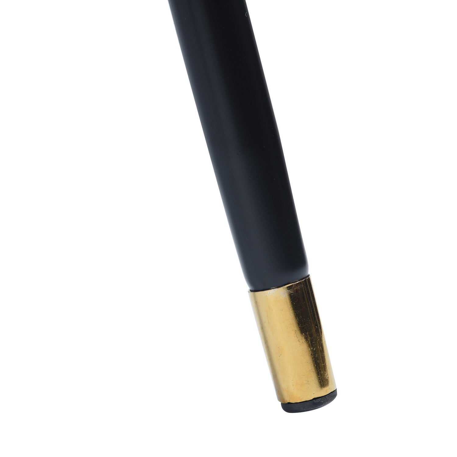 Juego de dos sillas de barra de altura de mostrador sin respaldo negras de 32"