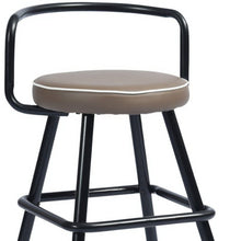 Juego de dos sillas de barra de altura de mostrador sin respaldo negras de 32