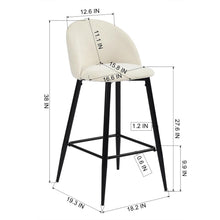 Juego de dos sillas de bar de 38