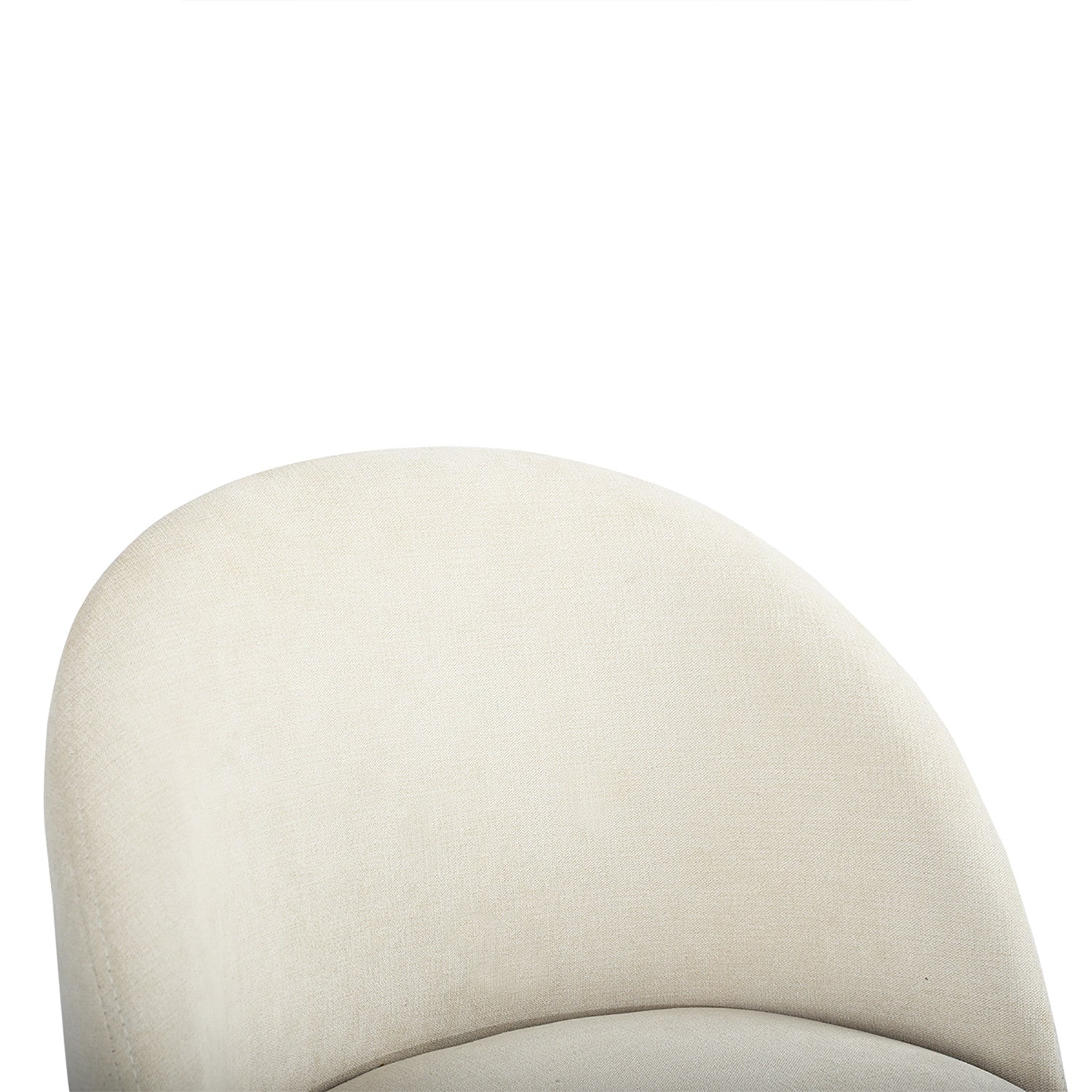 Juego de dos sillas de bar de 38" color crema y acero negro con respaldo bajo y altura de mostrador