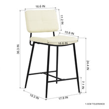 Juego de dos sillas de bar de 36