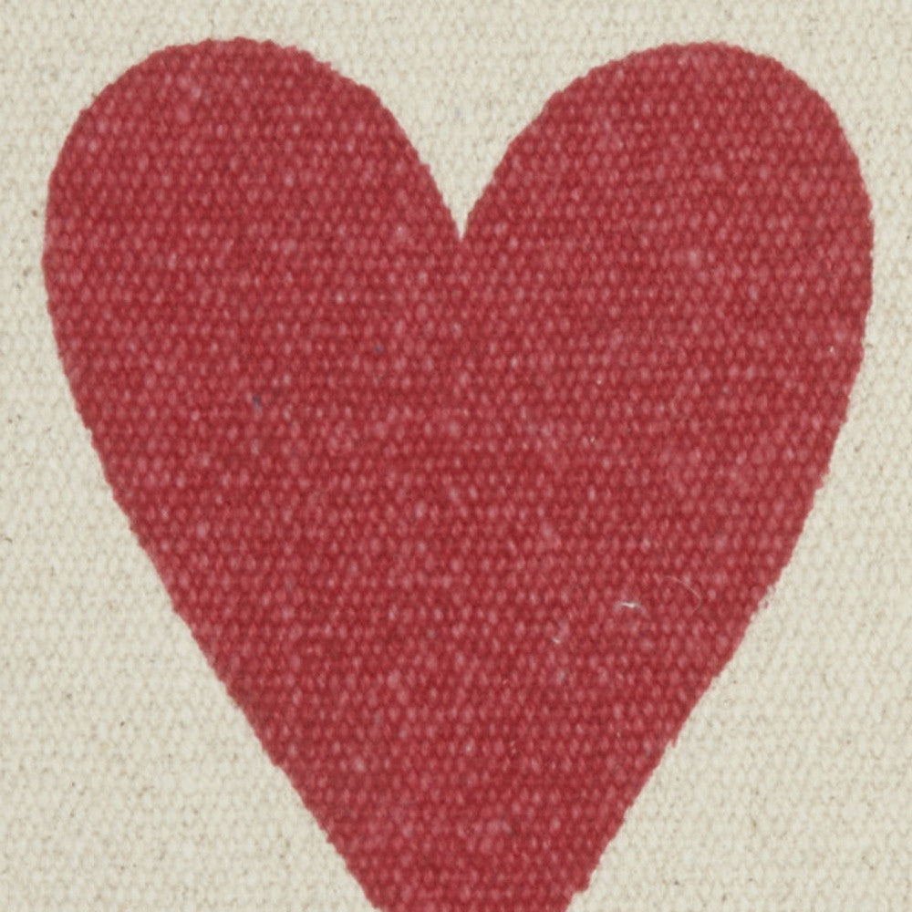 14" X 22" Cream Red Green Yellow And Orange Zippered Handmade 100% Cotton Throw Pillow