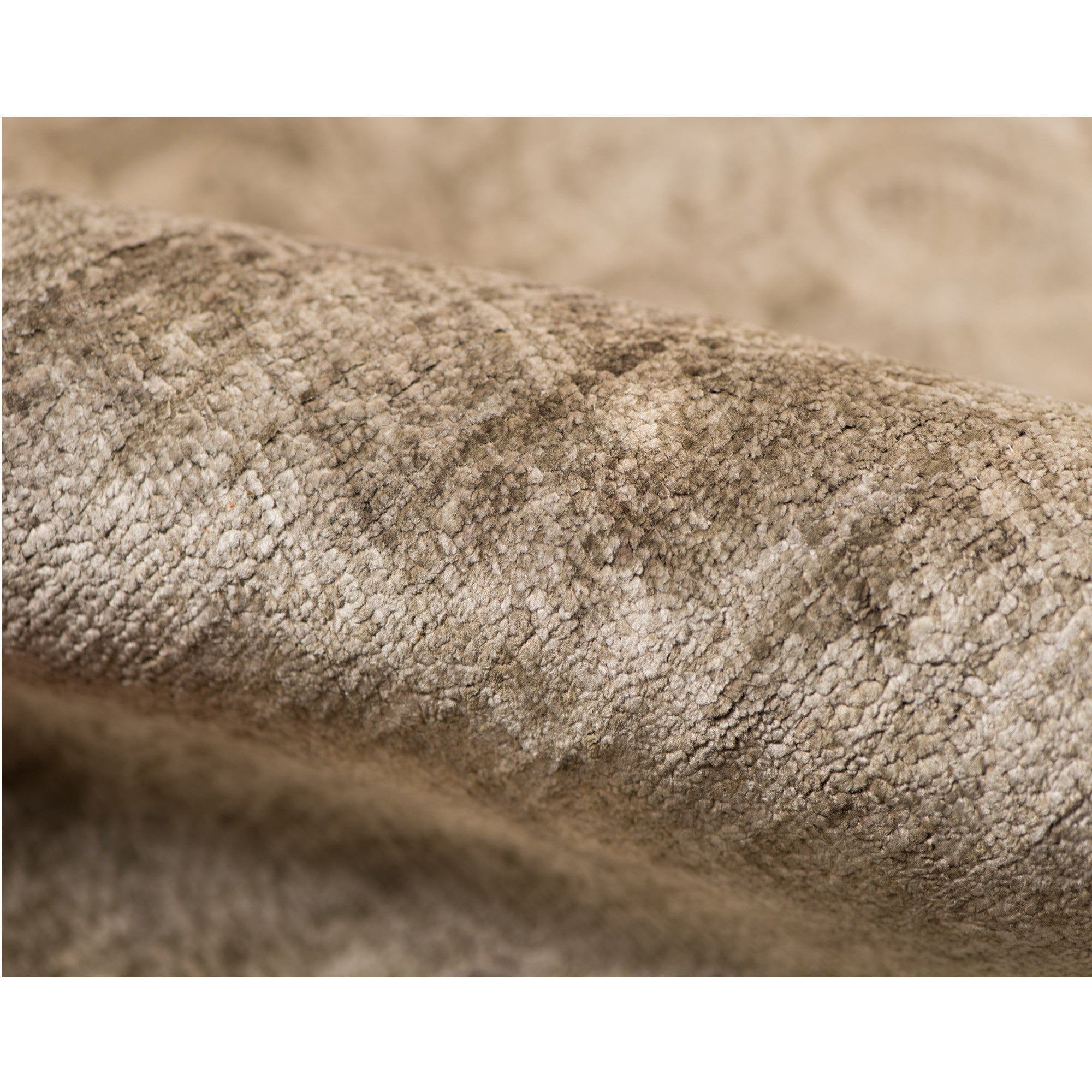 8' X 10' Ombre Brown Distressed Paisley Handmade Area Rug