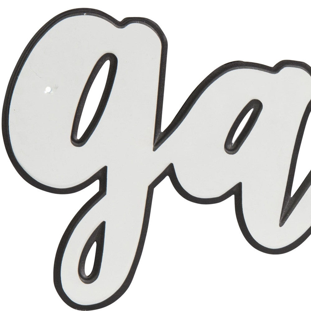 White And Black Metal Gather Wall Decor