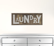Brown And White Manufactured Wood Laundry Wall Decor