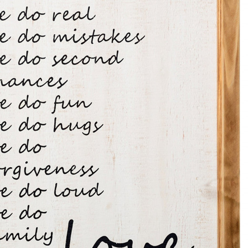 Black and White We Do Love Wall Decor