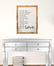 Black and White We Do Love Wall Decor