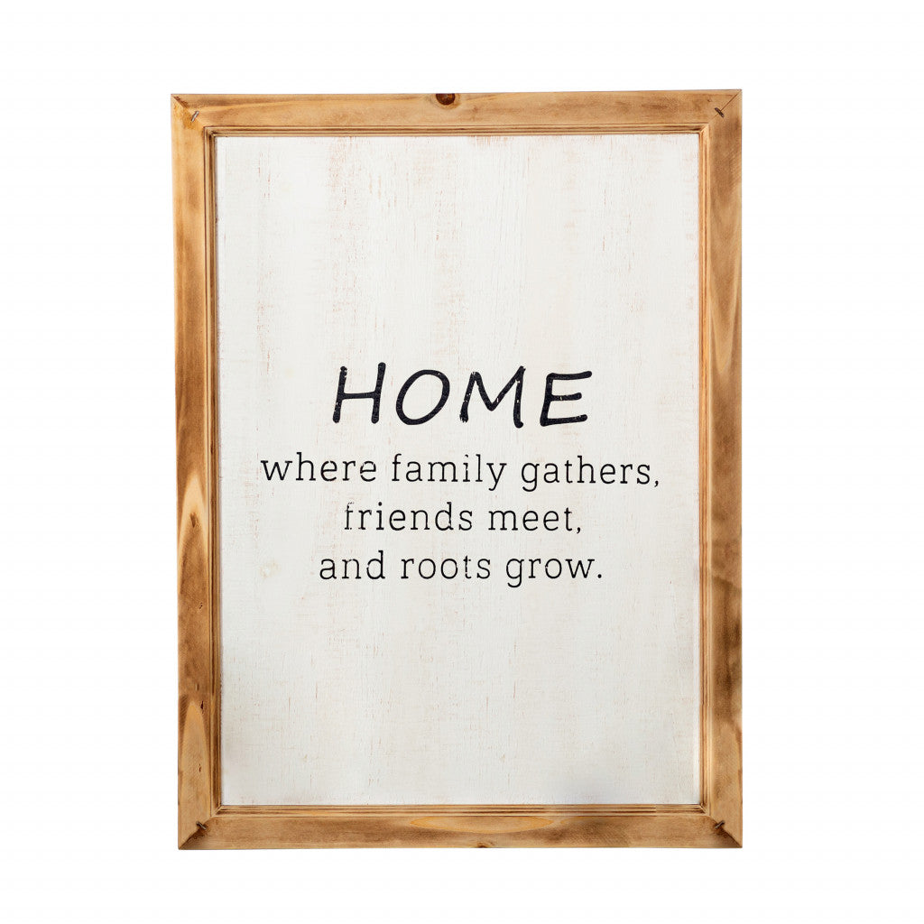 Brown Manufactured Wood Home Wall Decor