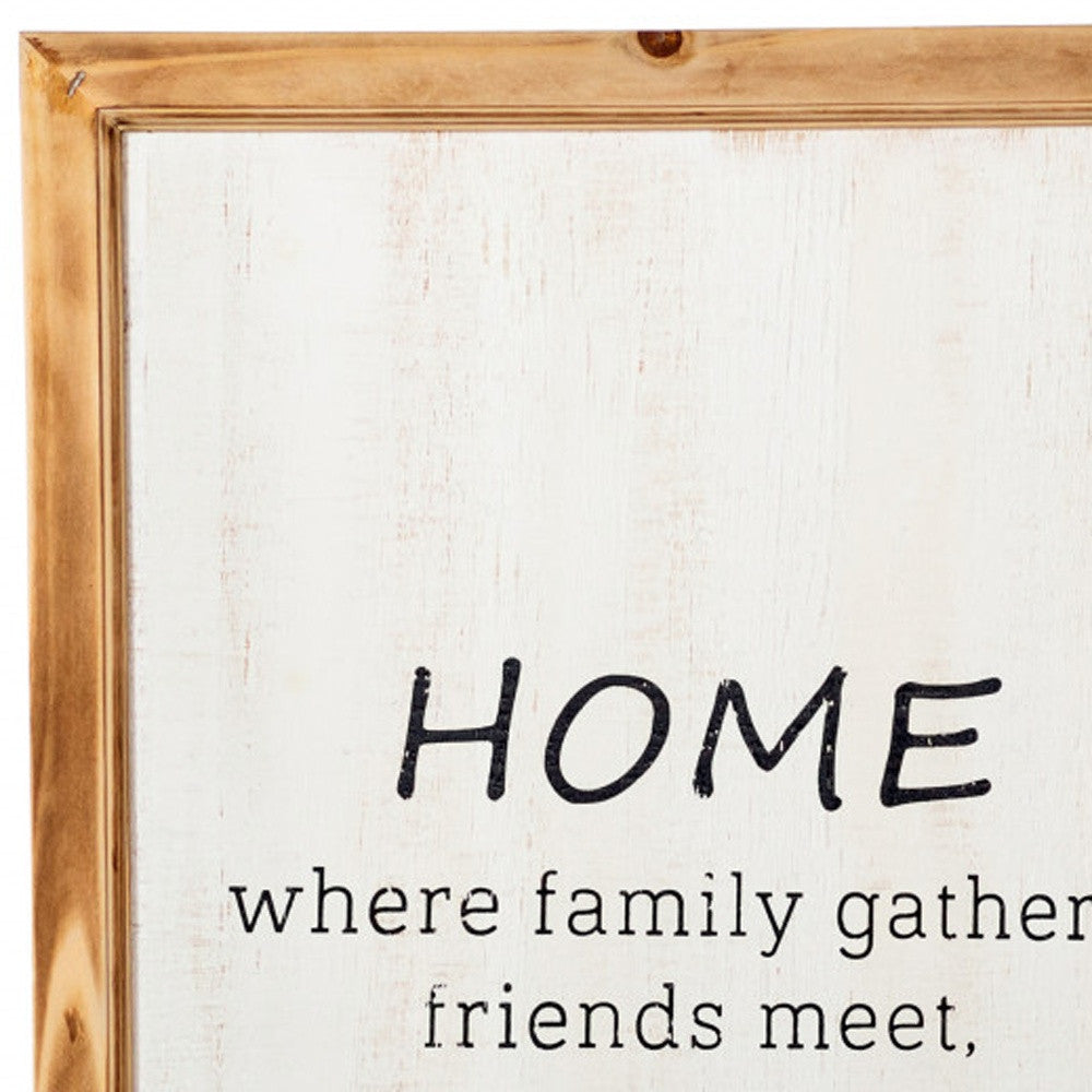 Brown Manufactured Wood Home Wall Decor