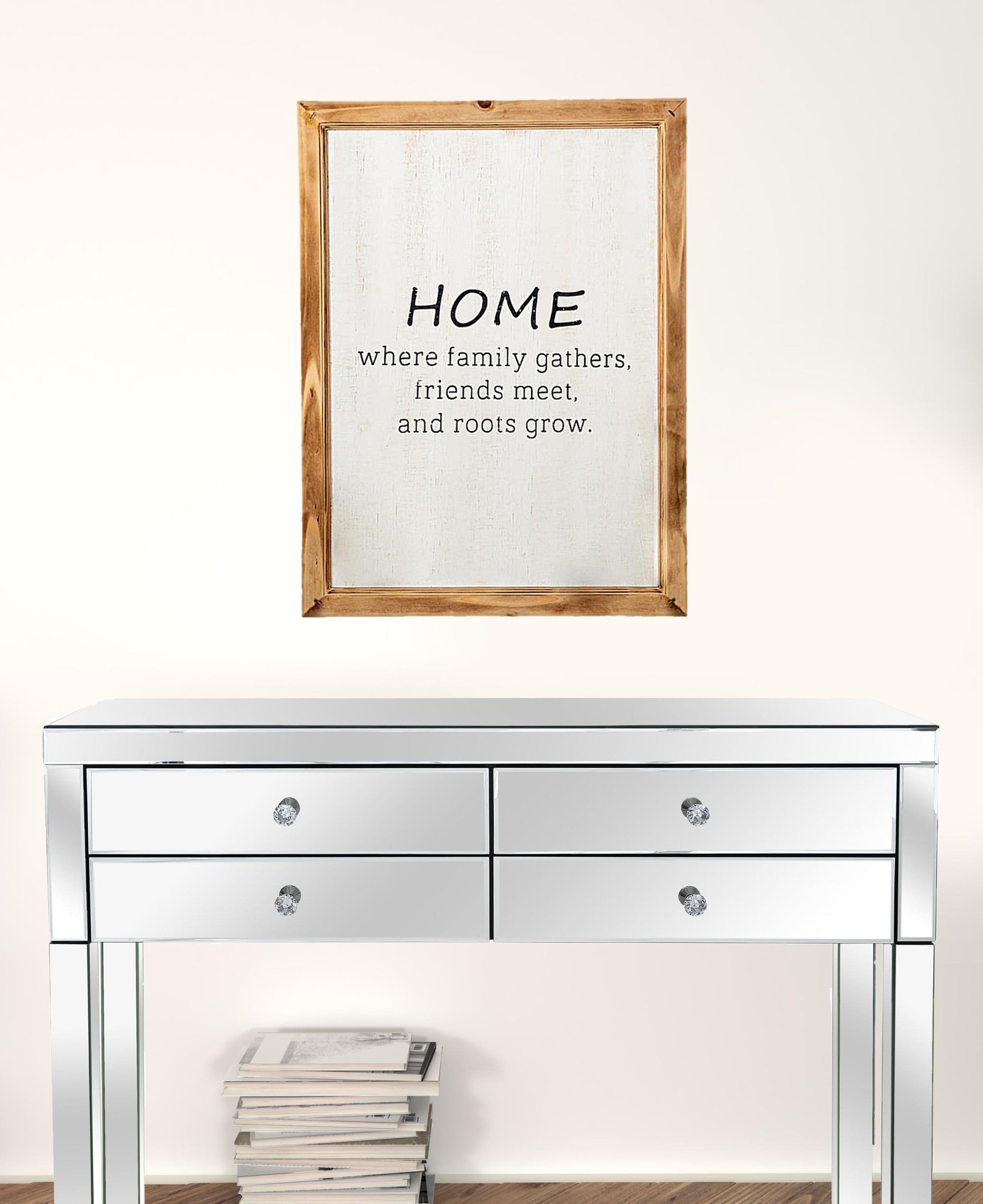 Brown Manufactured Wood Home Wall Decor