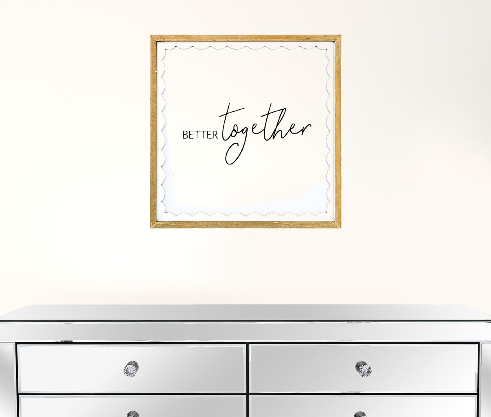 Brown And White Manufactured Wood Better Together Wall Decor