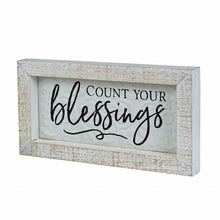 Black And White Manufactured Wood Count Your Blessings Wall Decor