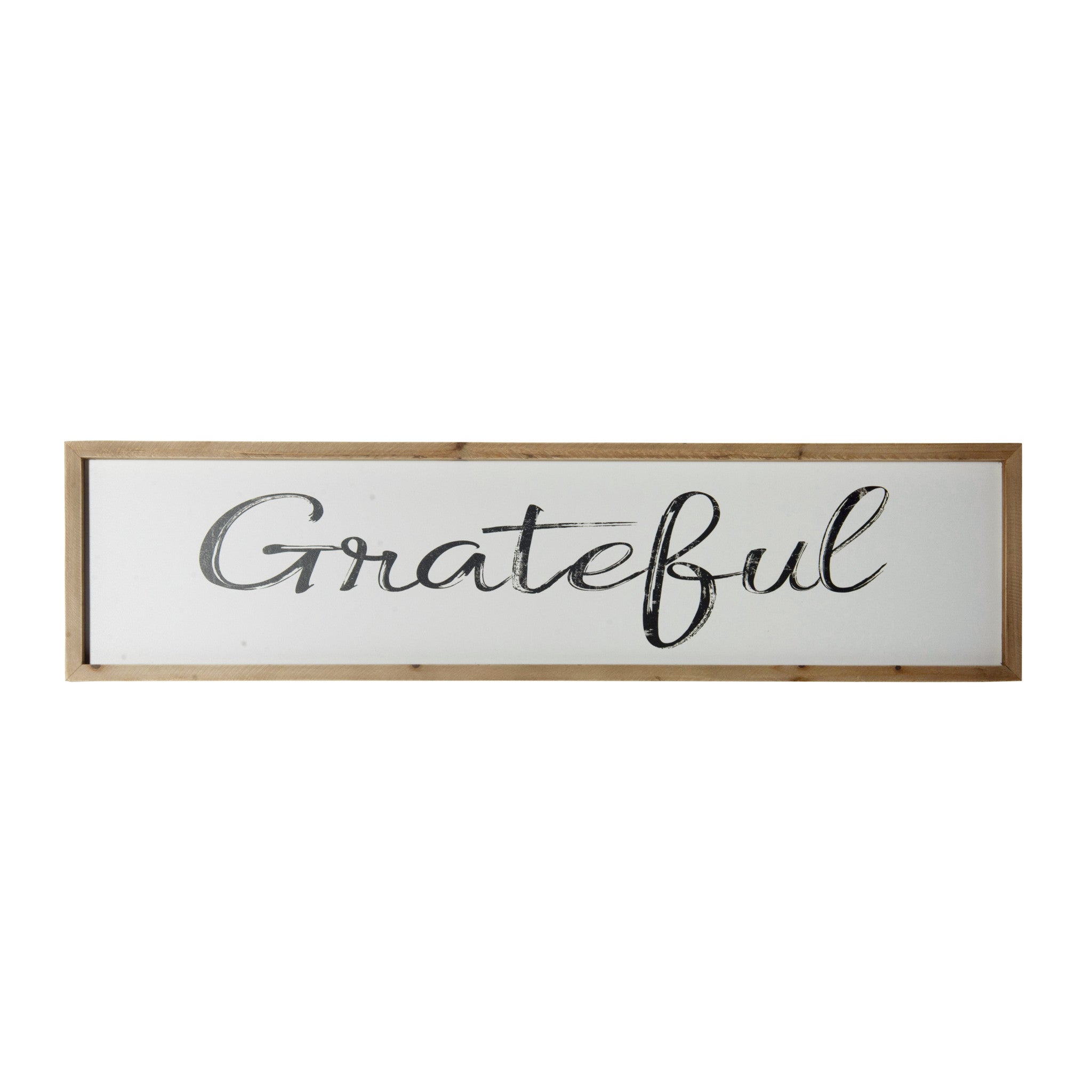 Black And White Grateful Wall Decor